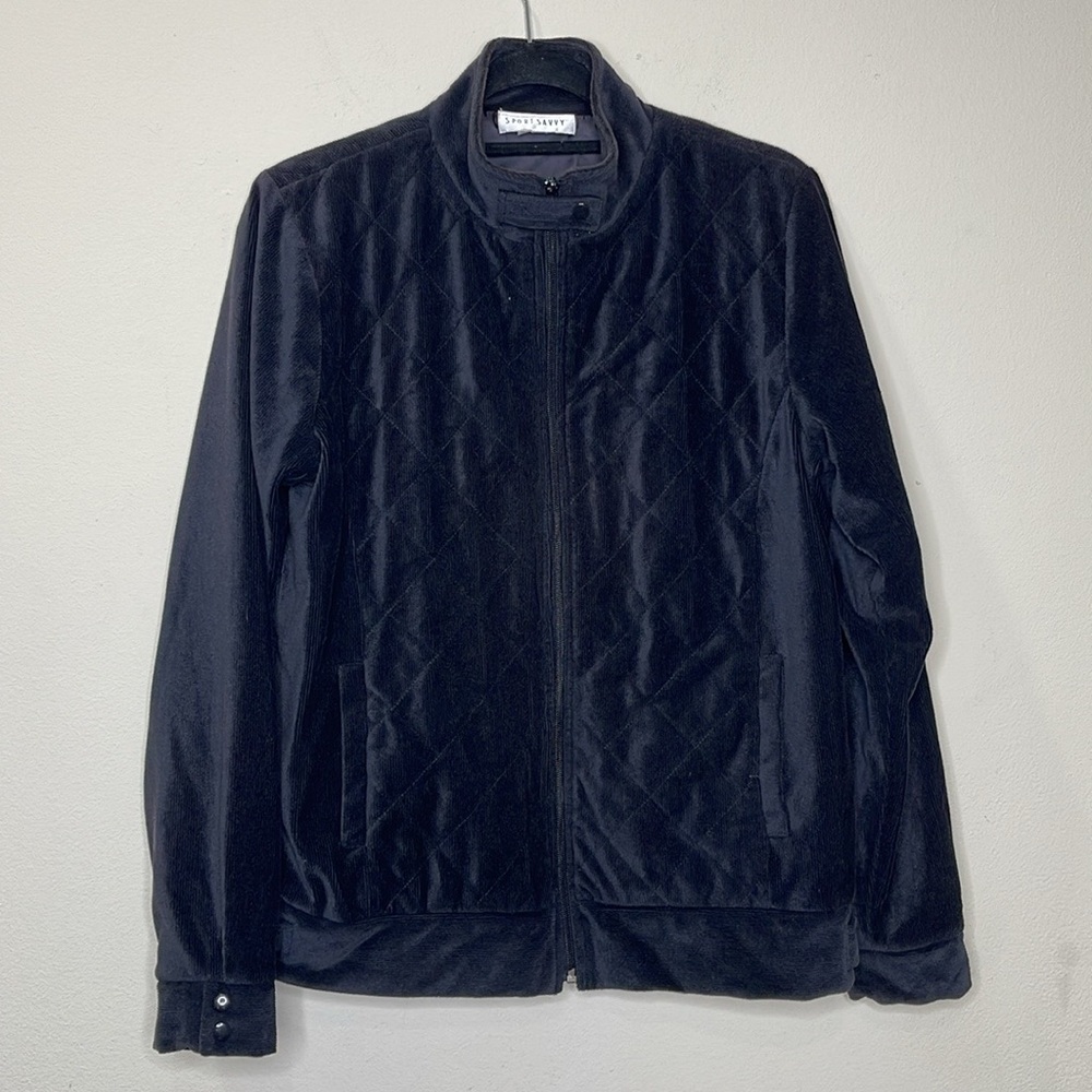 Sport Savvy Black Corduroy Jacket